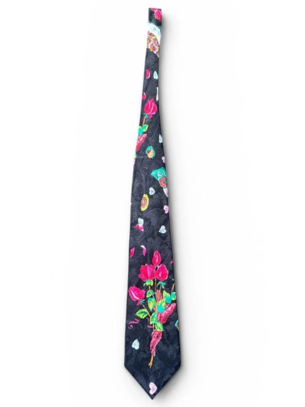 VINTAGE NICOLE MILLER VALENTINE'S DAY SILK NECKTIE